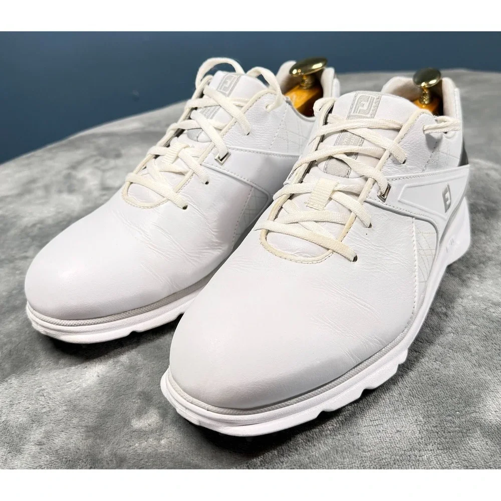 FootJoy Pro SL Golf Shoes Mens 10.5 W White Spikeless Leather Waterproof